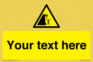 Custom Warning unstable cliff